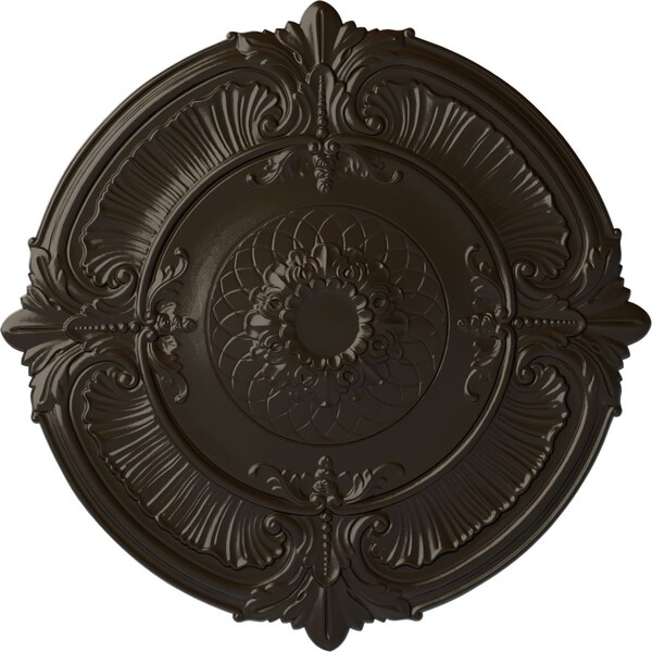 Ekena Millwork Attica Ceiling Medallion (Fits Canopies up to 3 3/4"), Hnd-Painted Stone Hearth, 39 1/2"OD x 2 1/2"P CM39ATSHF - main